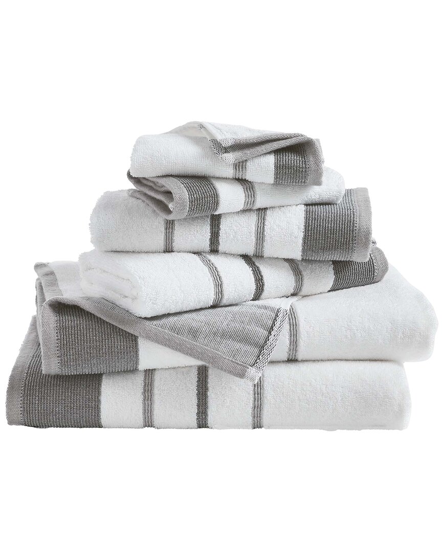 Linery & Co Luxury Cotton Decorative Towel Set In White