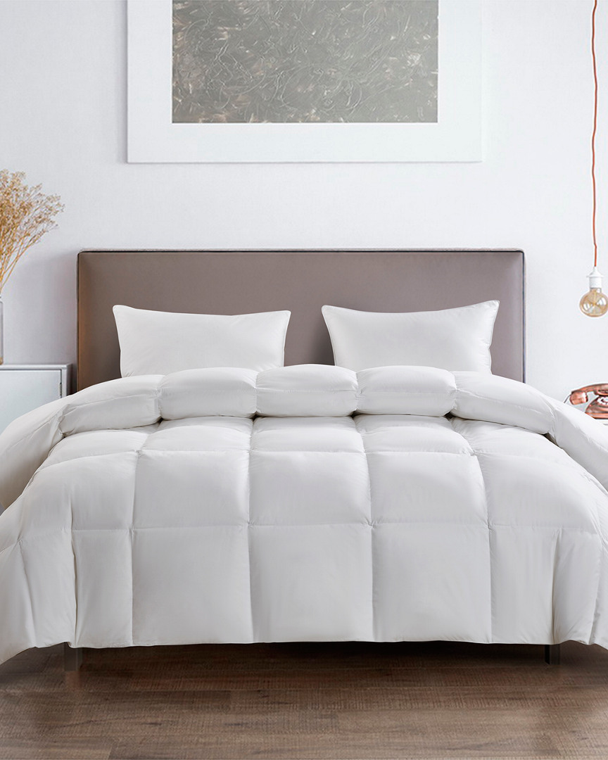 Serta 233tc White Goose Feather & Goose Down Fiber Comforter-light Warmth
