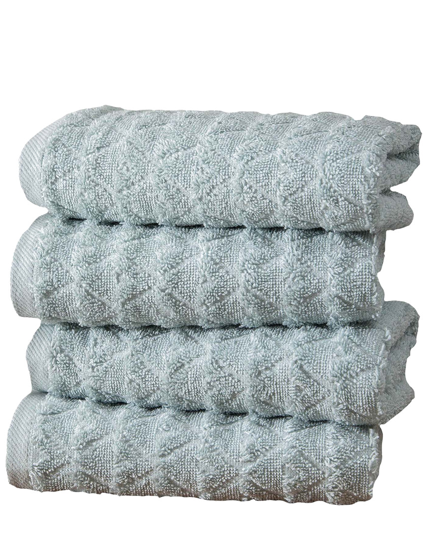 Ozan Premium Home Azure Collection 4pc Hand Towel Set
