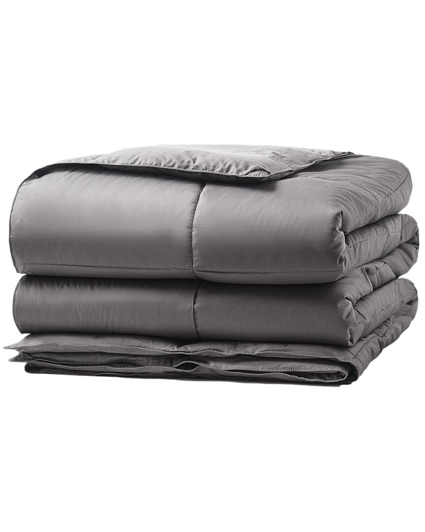 Graphene Charcoal Infused Antimicrobial Odor Resistant 420 Thread Count Allergen Barrier Quilted Com In Grey