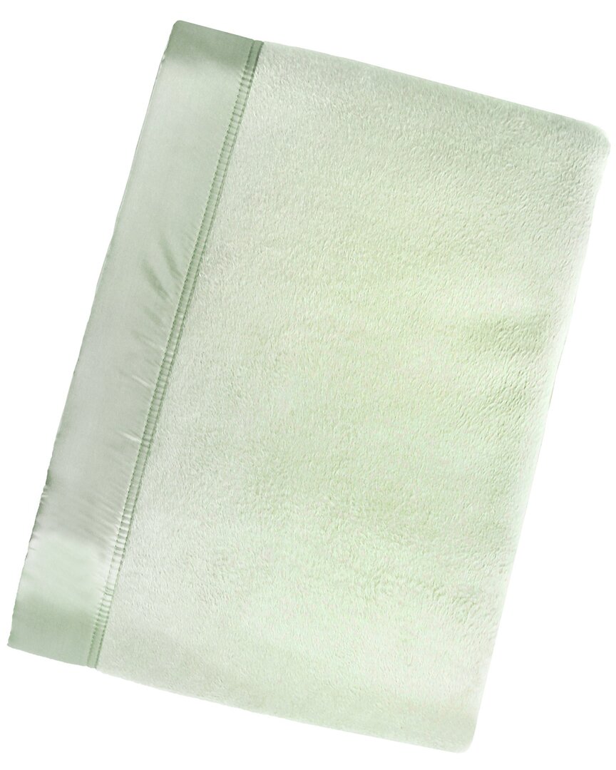 Melange Home Plaza Silk Blanket Sage Sage In Green