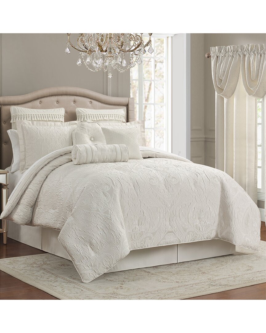 Waterford Aragon 6pc Comforter Set White White In White