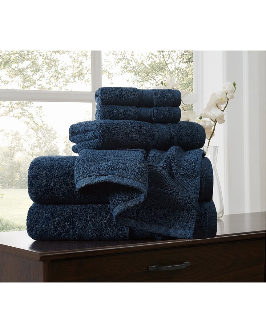 Royal Velvet Regal Plush 6pc Towel Set In Blue