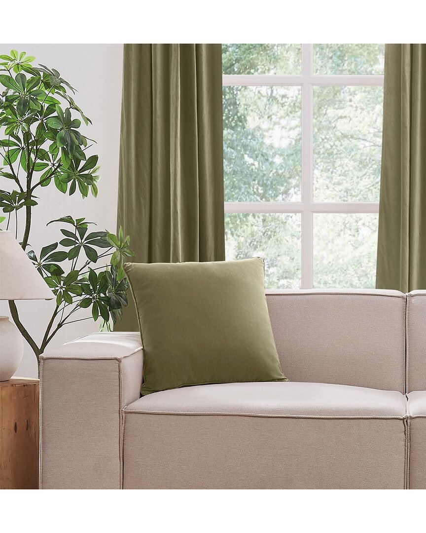 Brooklyn Loom Matte Cotton Velvet Decorative Pillow