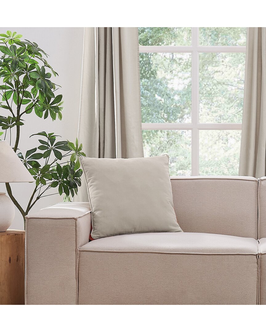 Brooklyn Loom Matte Cotton Velvet Decorative Pillow