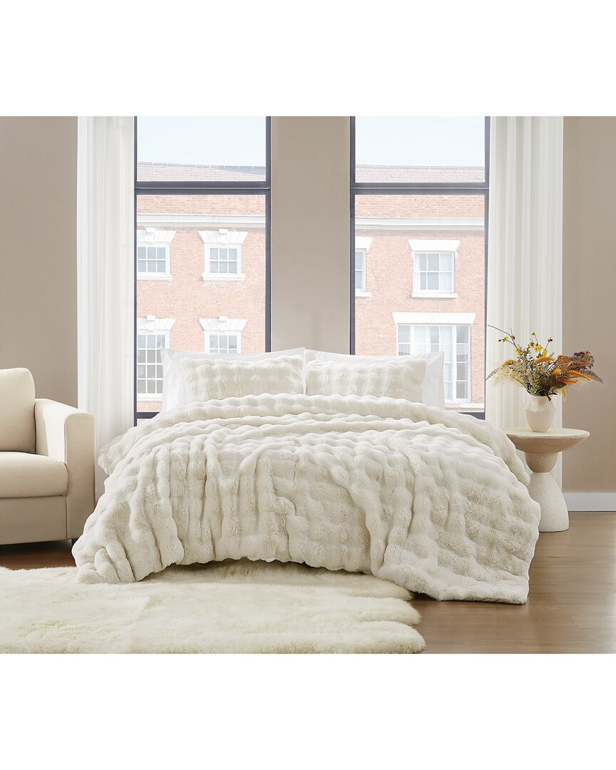 Brooklyn Loom Bubble Ivory Blanket In White