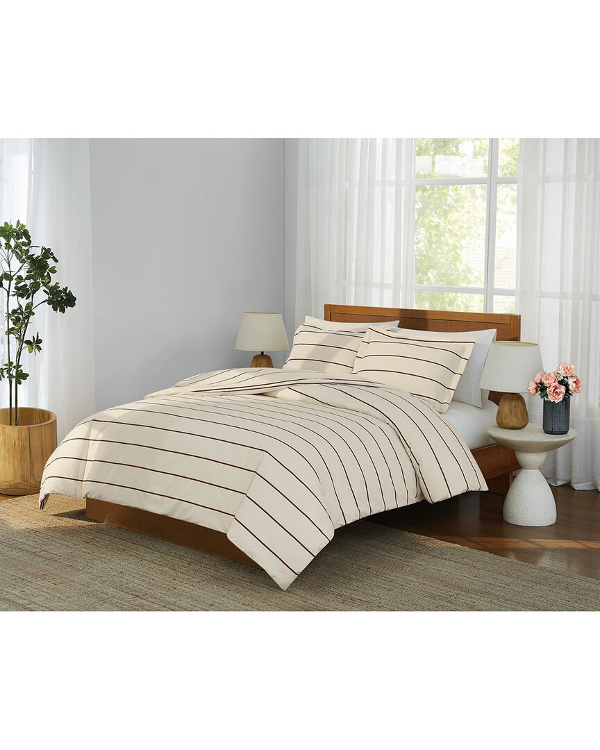 Brooklyn Loom Hayward Stripe Comforter Set In Multi