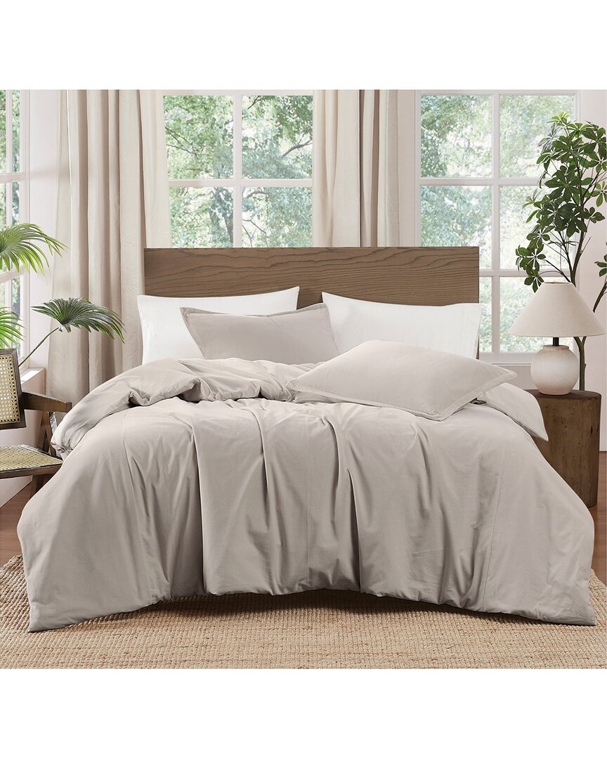 Brooklyn Loom Matte Cotton Velvet Comforter Set