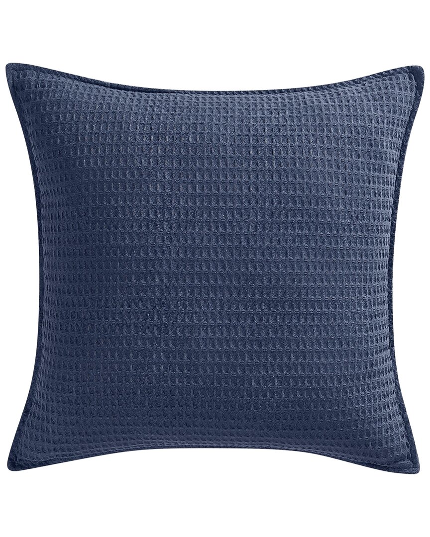 Cannon Heritage Cotton Waffle Decorative Pillow In Blue