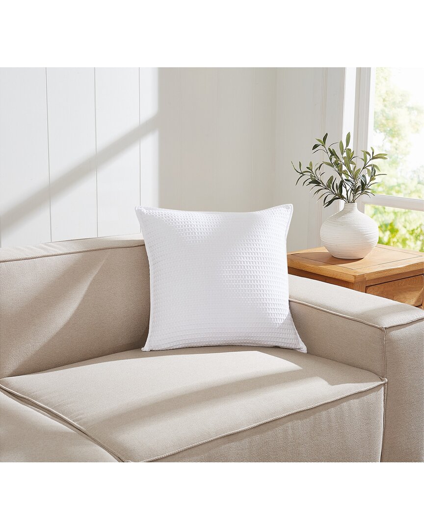 Cannon Heritage Cotton Waffle Decorative Pillow In White