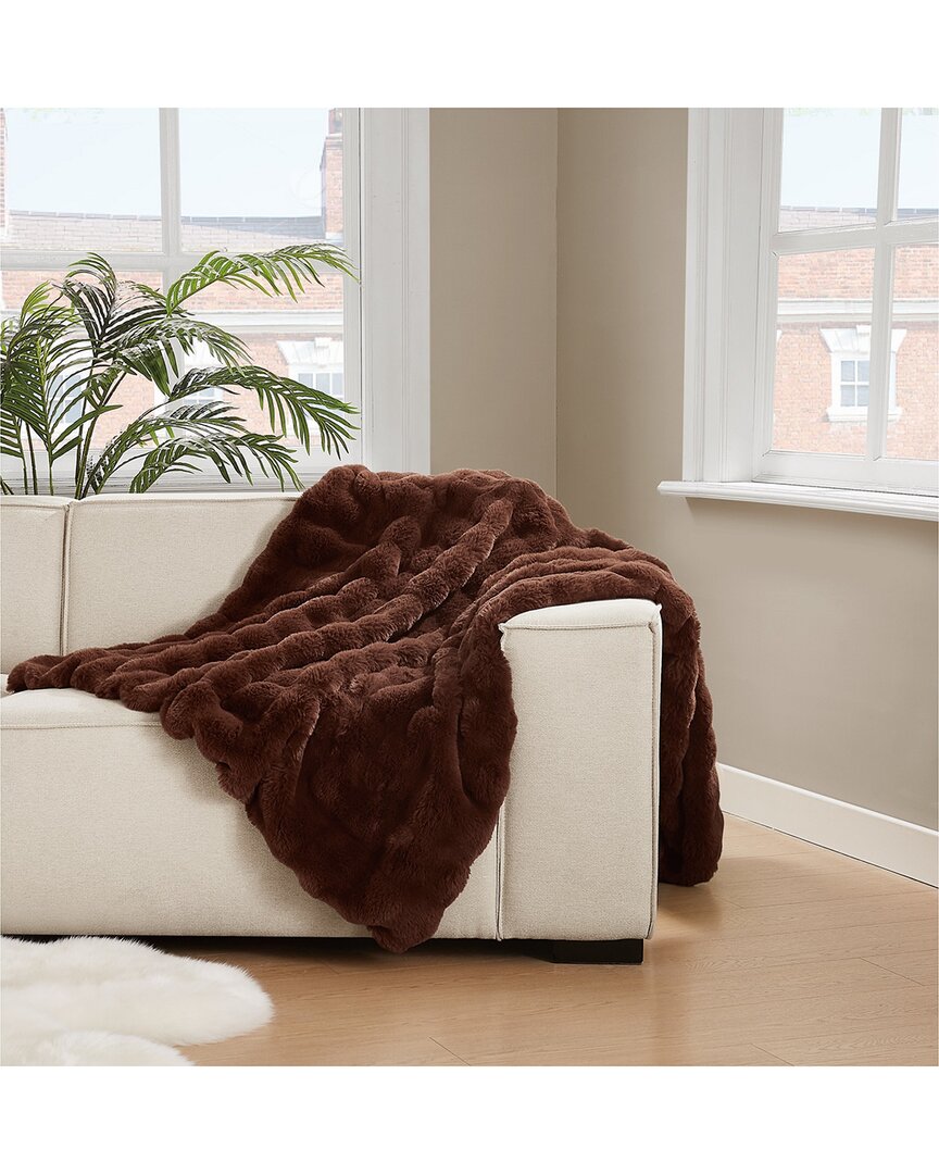 Brooklyn Loom Bubble Throw In Brown