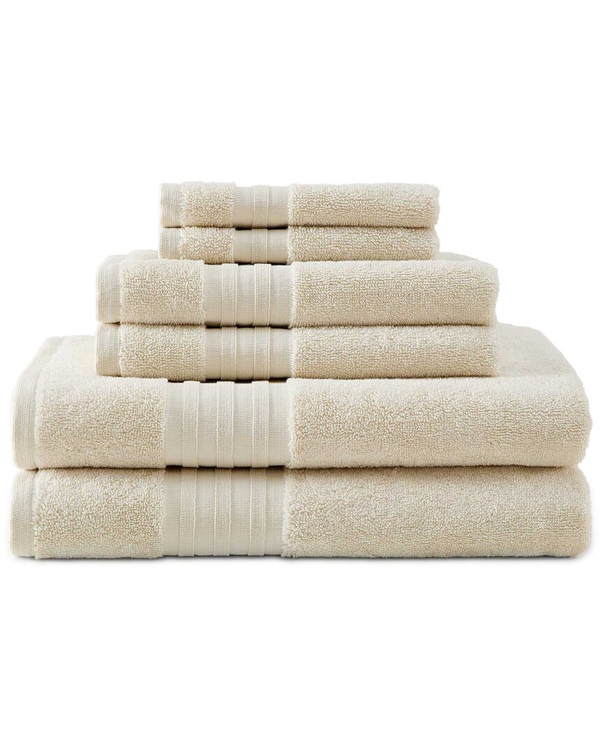 Martha Stewart Skyland Manor 100% Cotton 6pc Towel Set In Neutral