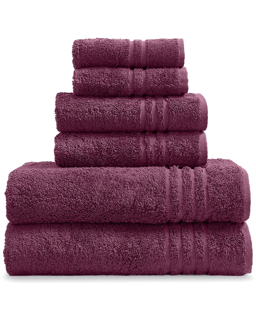Ella Jayne 6pc Towel Set In Purple