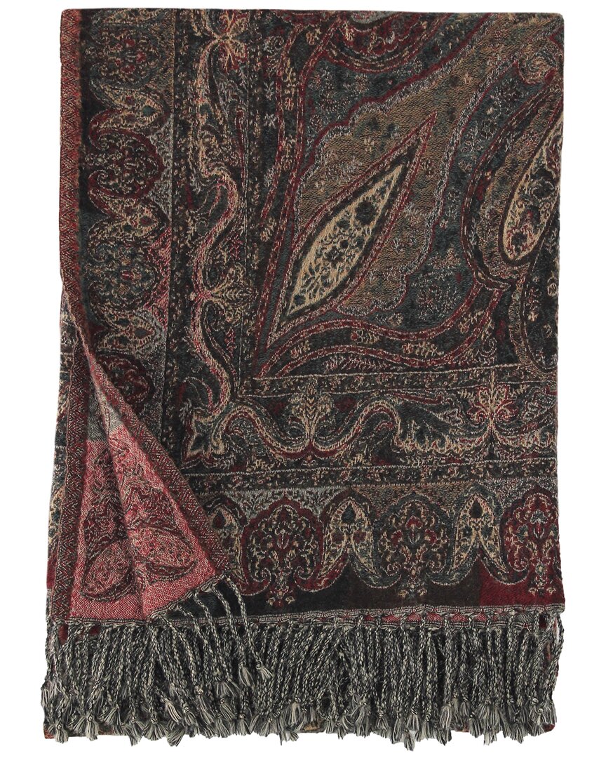 Melange Home Verona Paisely Wool Throw