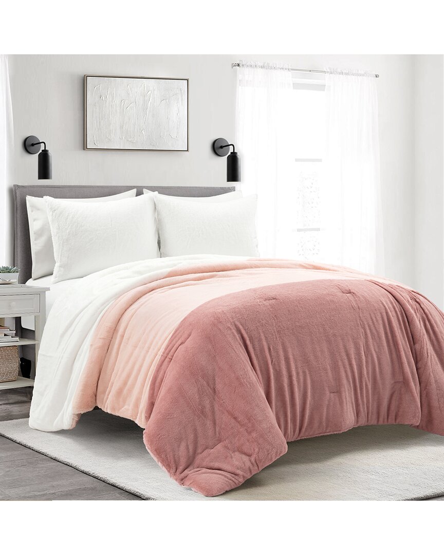 Lush Decor Farmhouse All-season Comforter Set In Pink