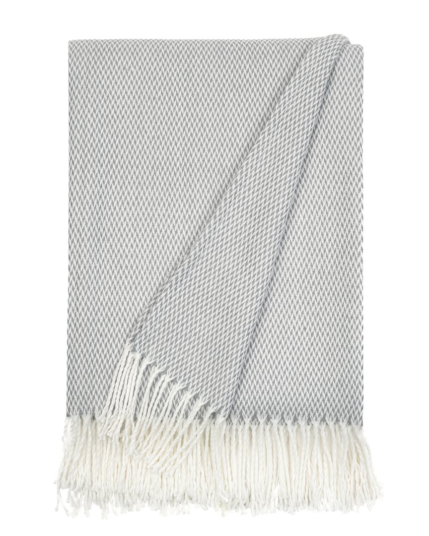 Home Collection Herringbone Throw Blanket In Gray