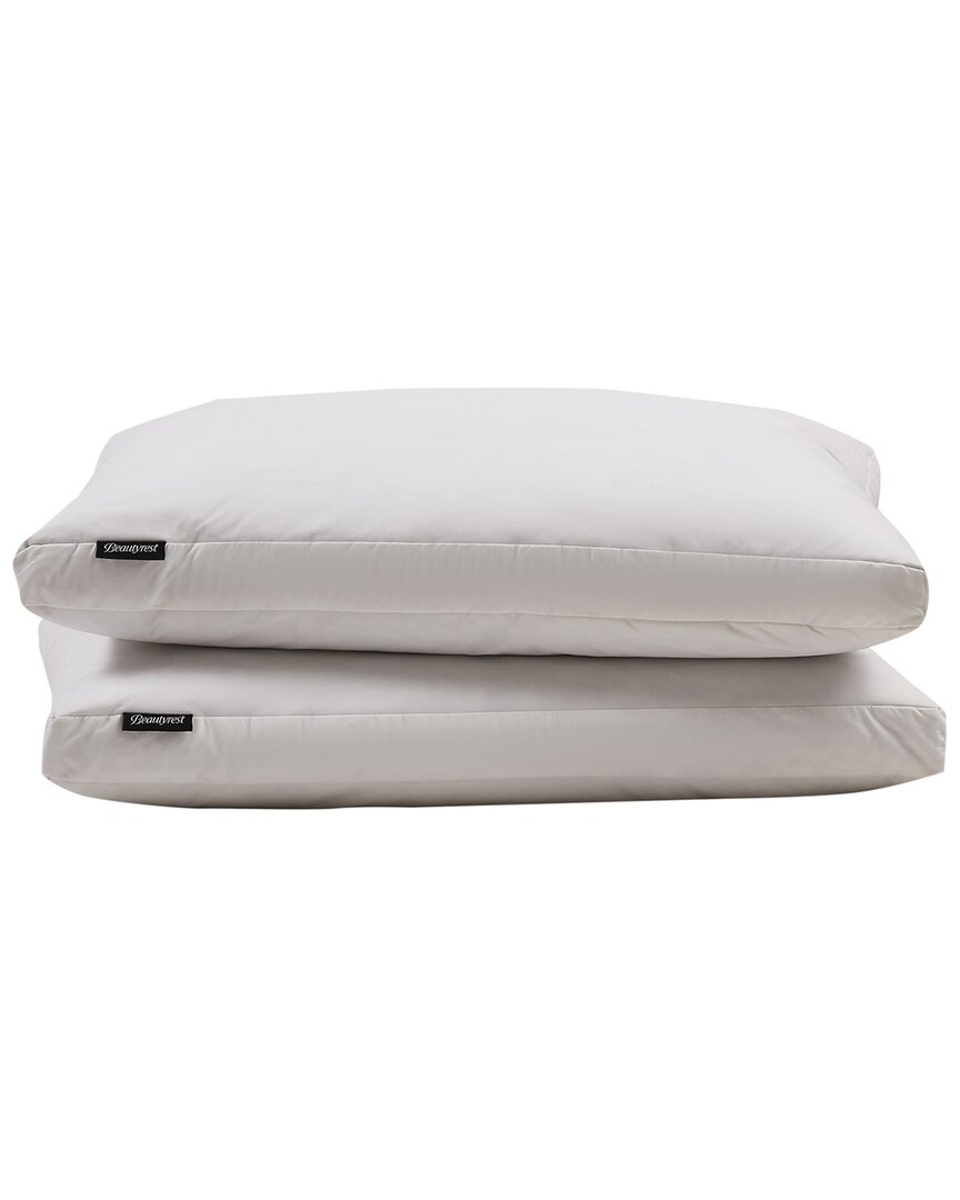 Beautyrest Set Of 2 Medium Firm Feather & Down Pillows In White