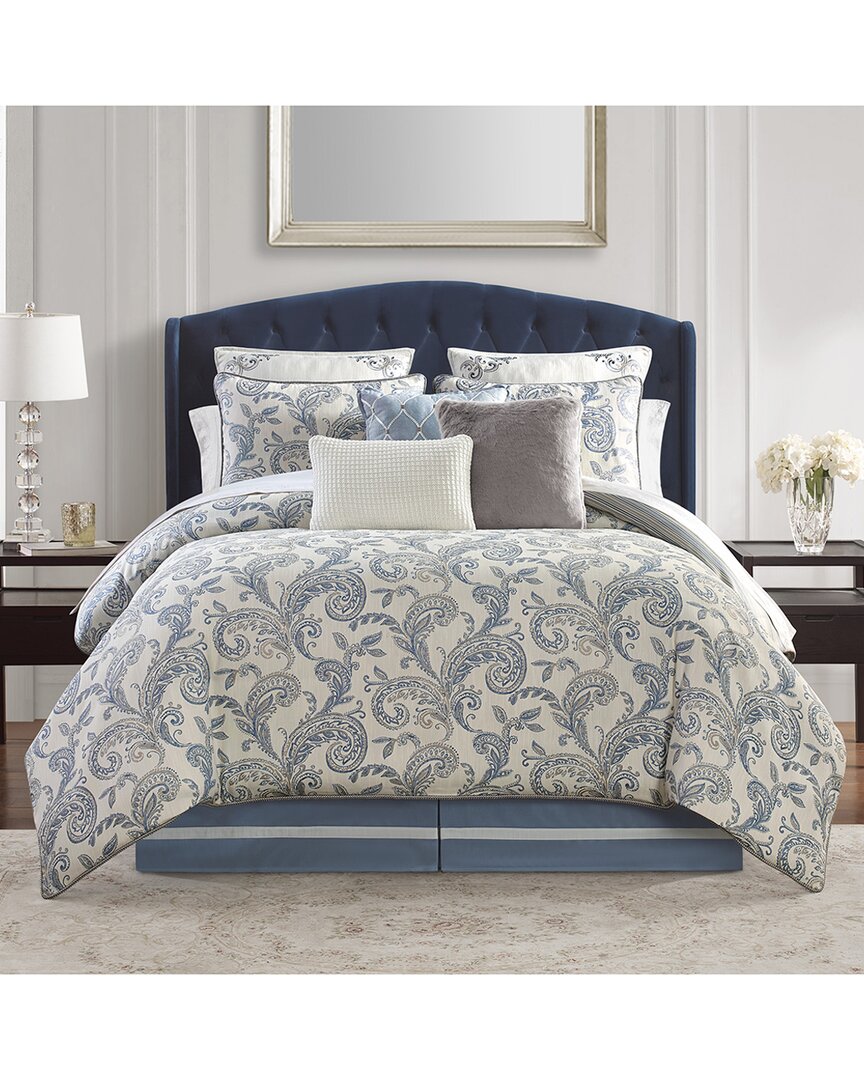 Waterford Florence 6pc Comforter Set In Blue