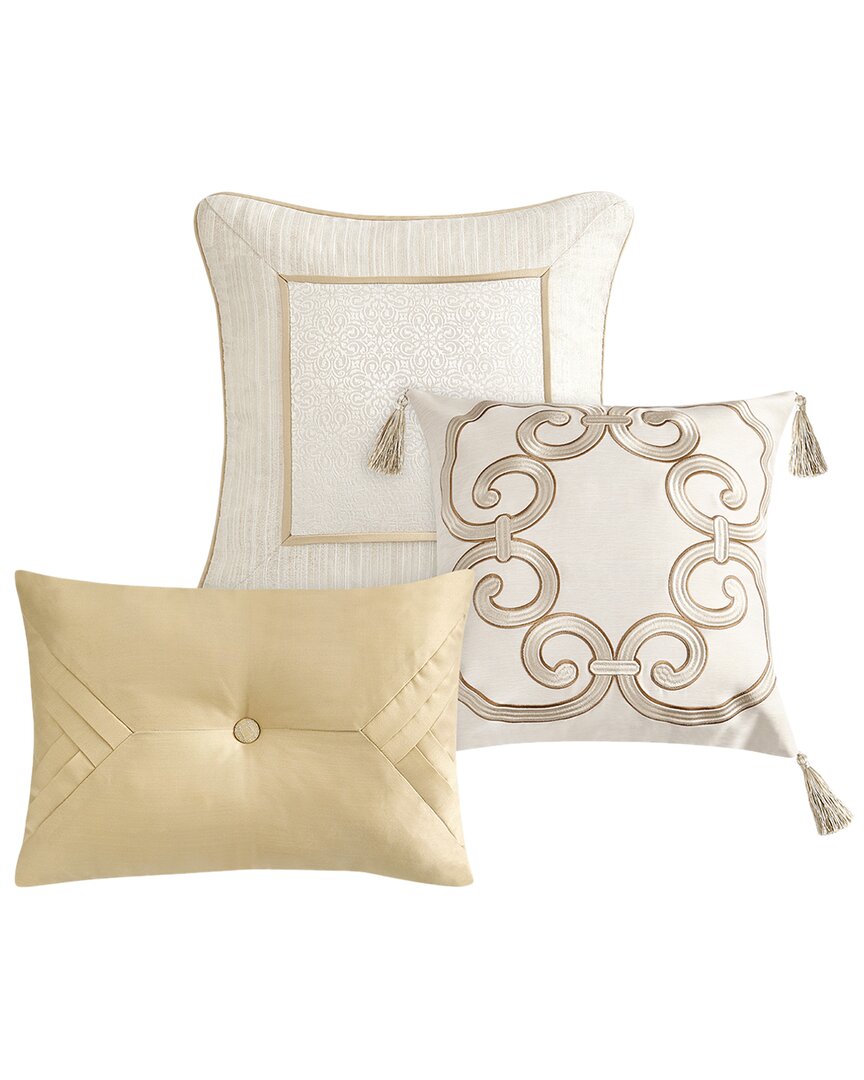 WATERFORD WATERFORD VALETTA SET OF 3 DECORATIVE PILLOWS