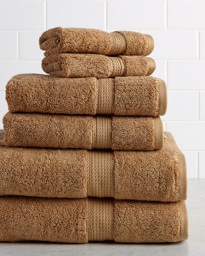 Superior Highly Absorbent 6pc Ultra Plush Solid Towel Set