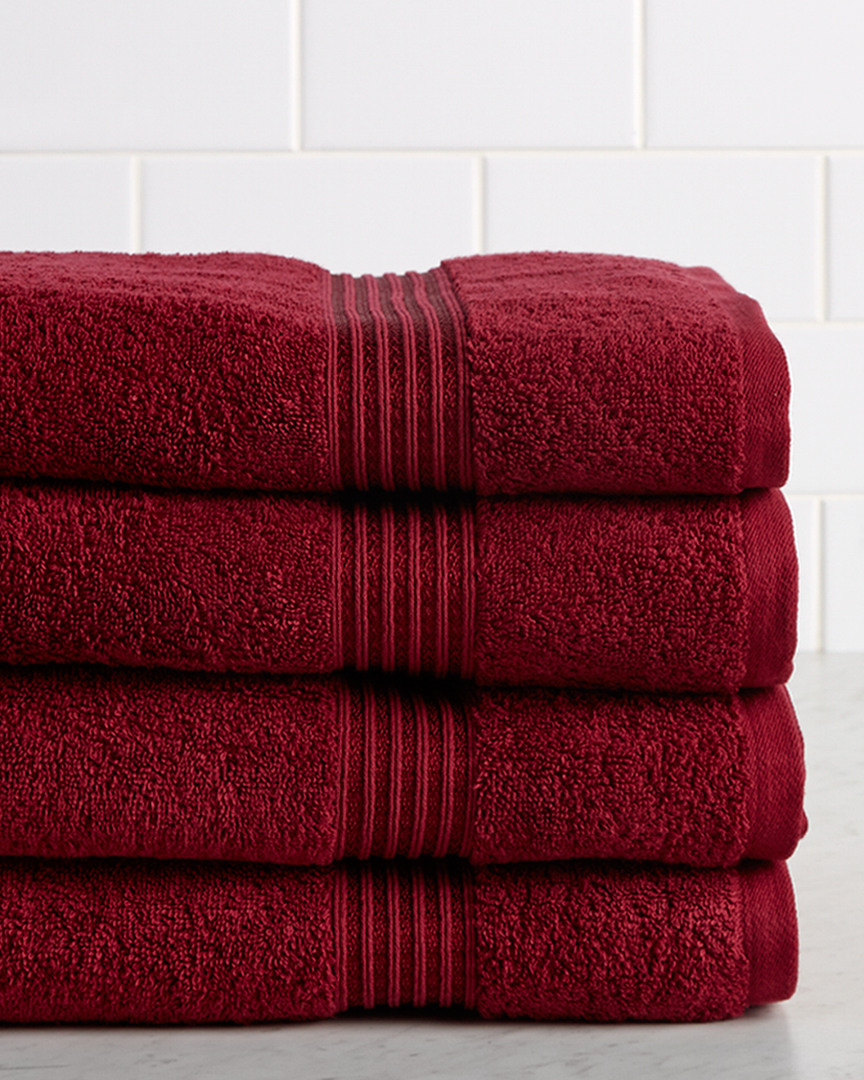 Superior Solid Soft 4pc Absorbent Bath Towel Set