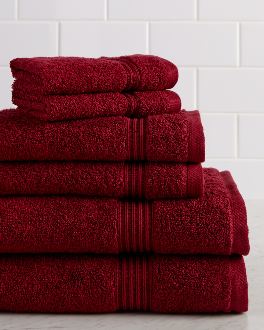 Superior Solid Soft 6pc Absorbent Towel Set