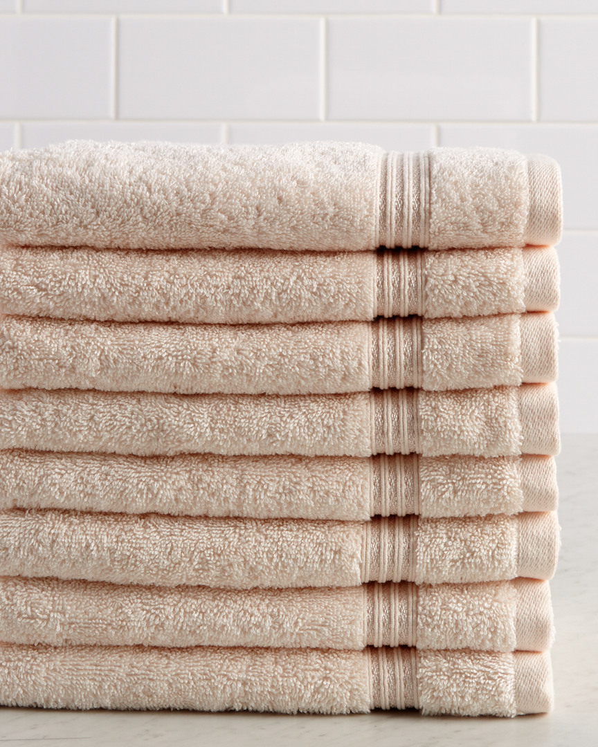 Superior Solid Soft 8pc Absorbent Hand Towel Set