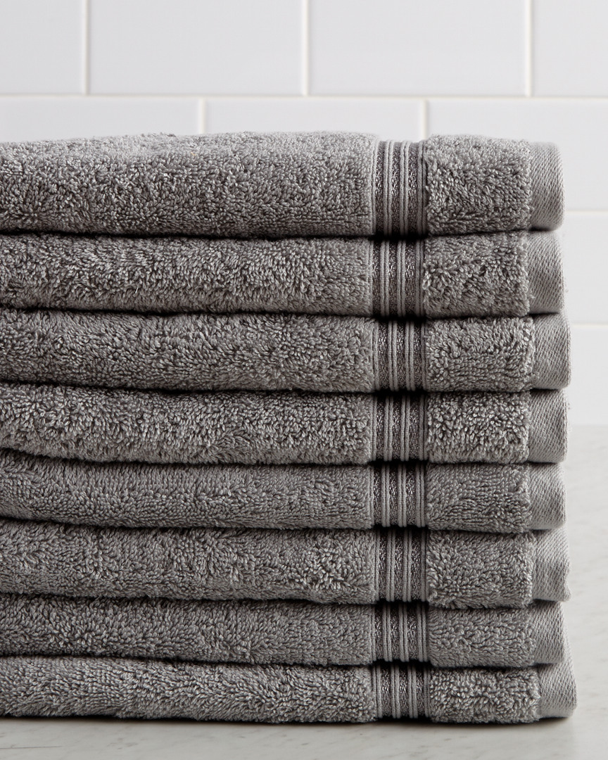Superior Solid Soft 8pc Absorbent Hand Towel Set