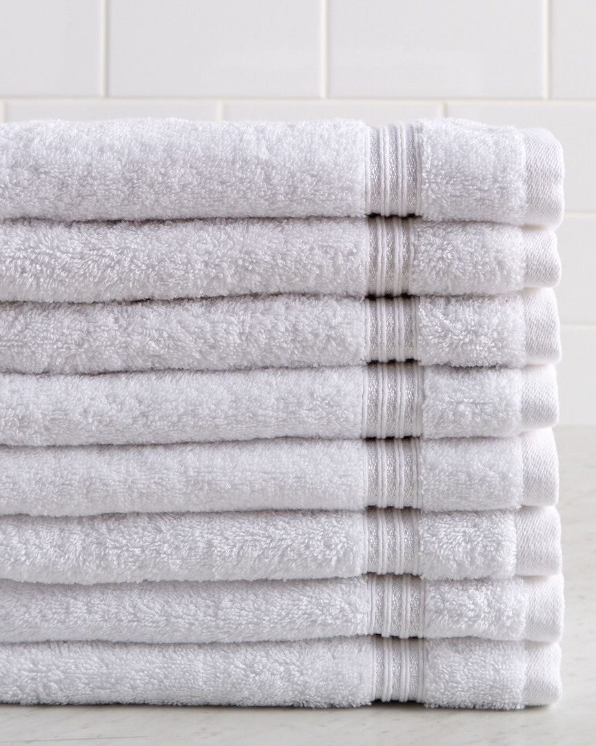 Superior Solid Soft 8pc Absorbent Hand Towel Set