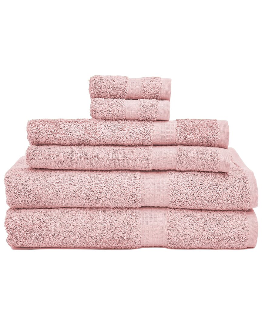 Espalma 6pc Towel Set In Pink