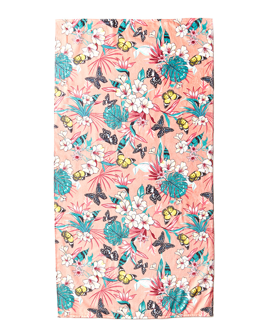 Image of Dohler Tropical Butterfles Beach Towel