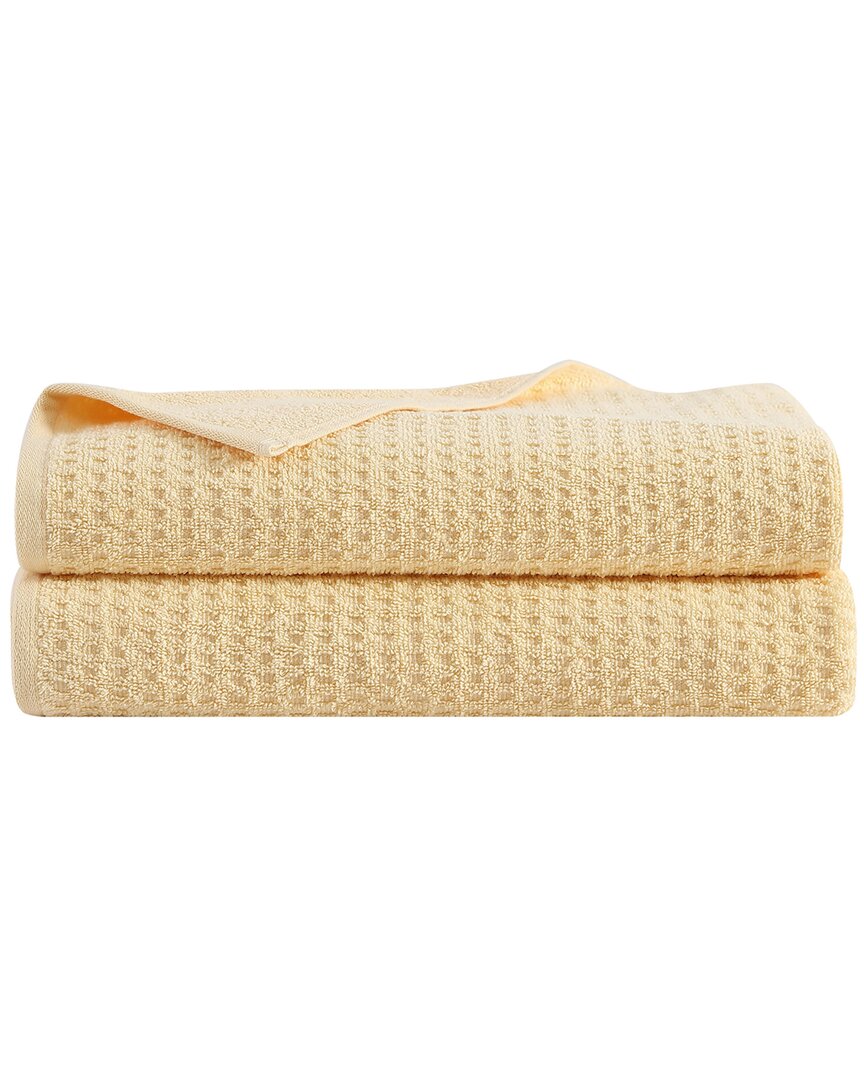 Tommy Bahama Set Of 2 Northern Pacific Terry Bath Towels In Yellow