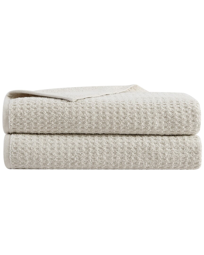 Tommy Bahama Set Of 2 Northern Pacific Terry Bath Towels In Beige