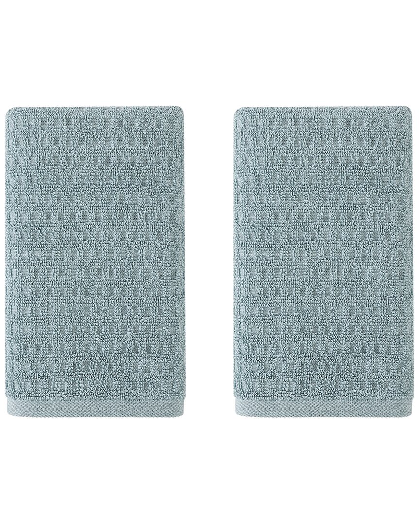 Tommy Bahama Set Of 2 Northern Pacific Terry Hand Towels In Blue