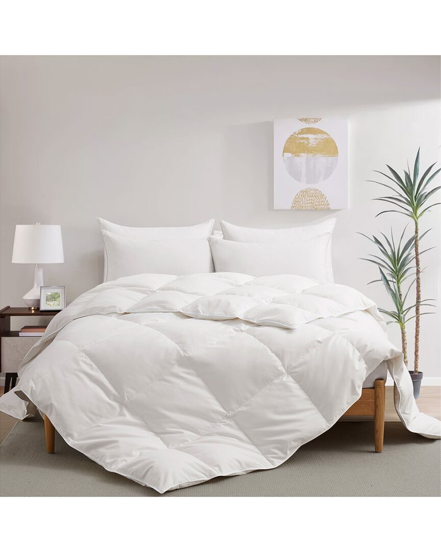Unikome All-seasons Down & Fiber Comforter In White