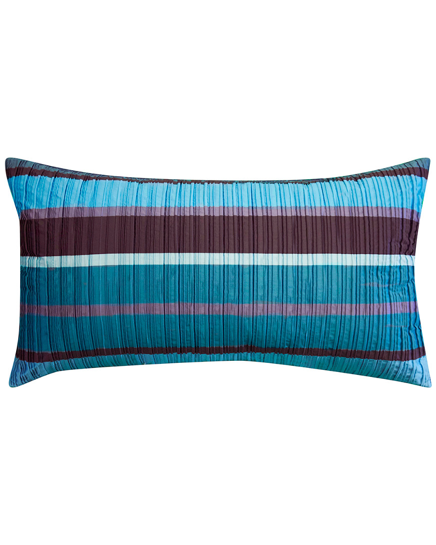 Edie Home Jazzy Stripes Satin Decorative Pillow In Multi