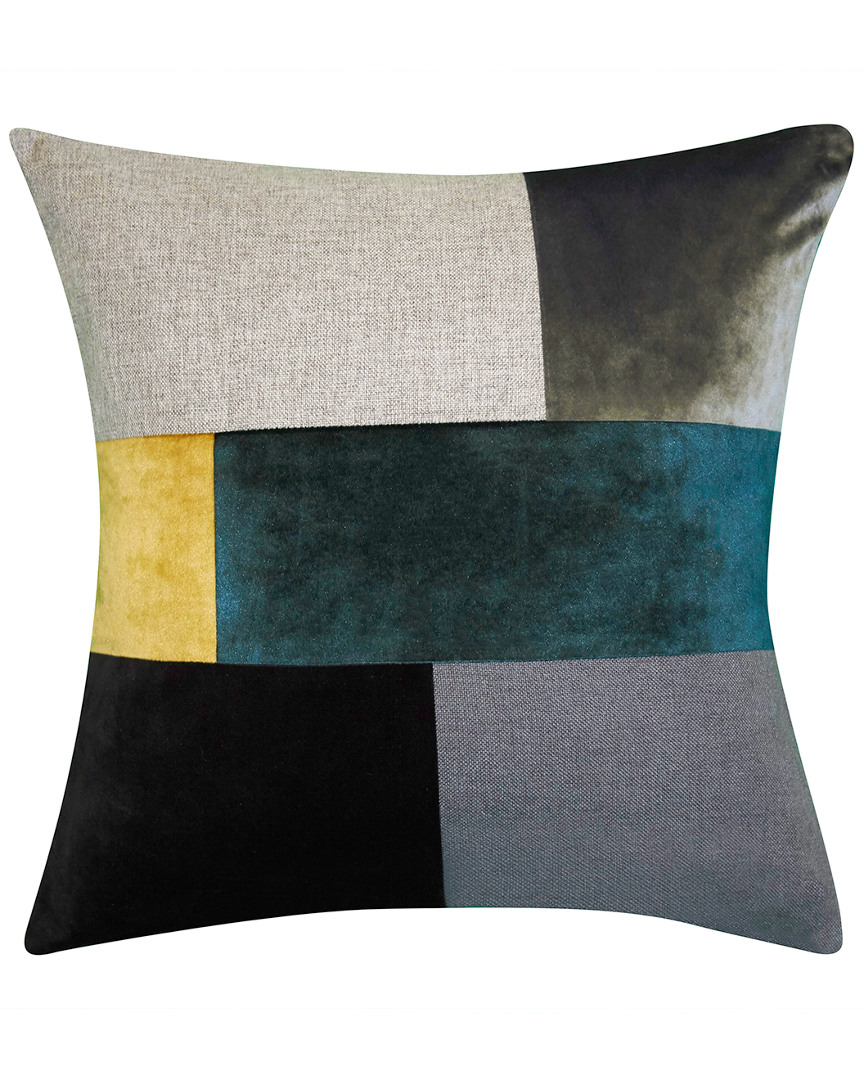 Edie Home Canaby Color Block Decorative Pillow In Multi