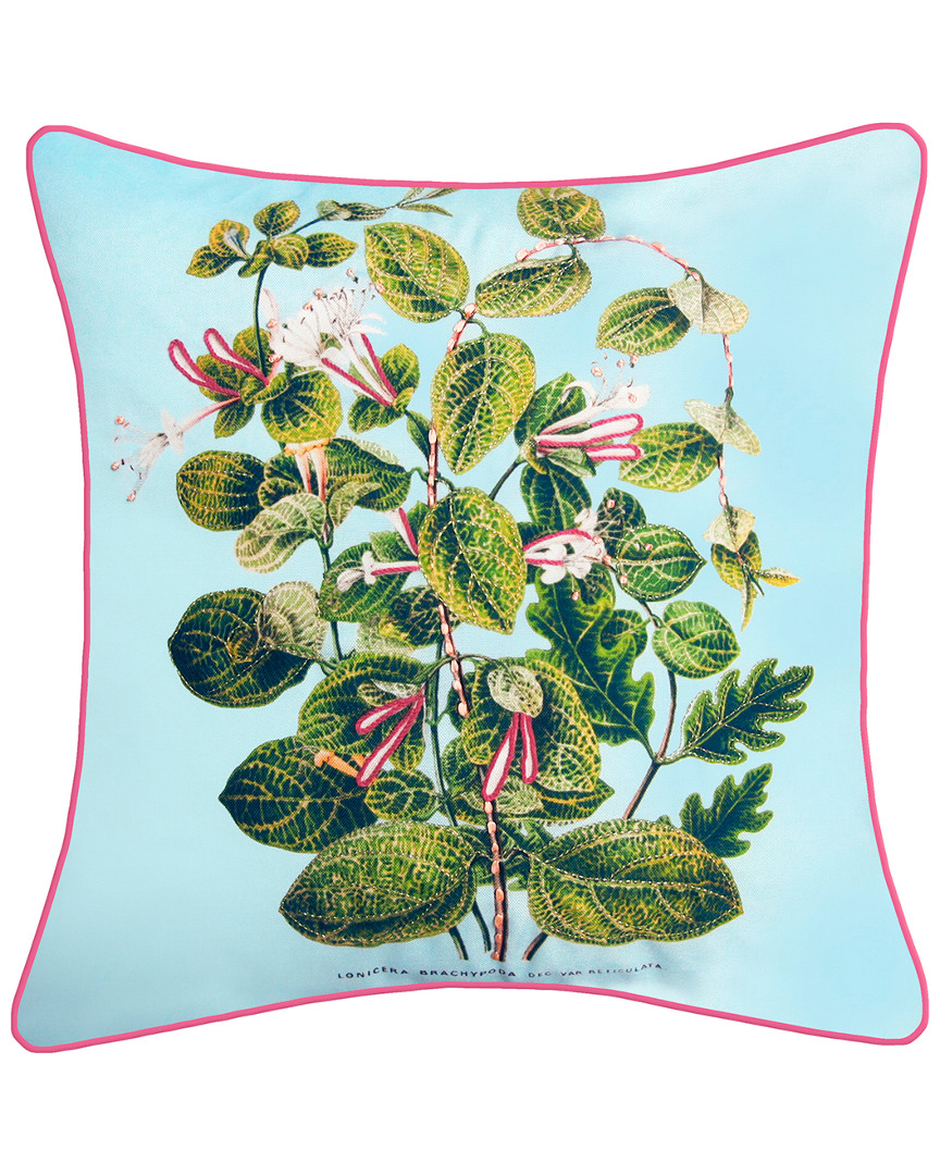 Nybg Leafy Floral Indoor/Outdoor Decorative Pillow