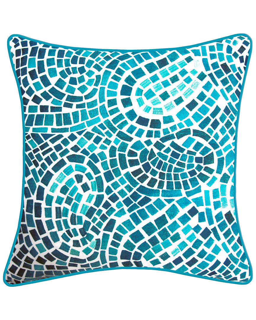 Nybg Mosaic Indoor/outdoor Decorative Pillow In Multi