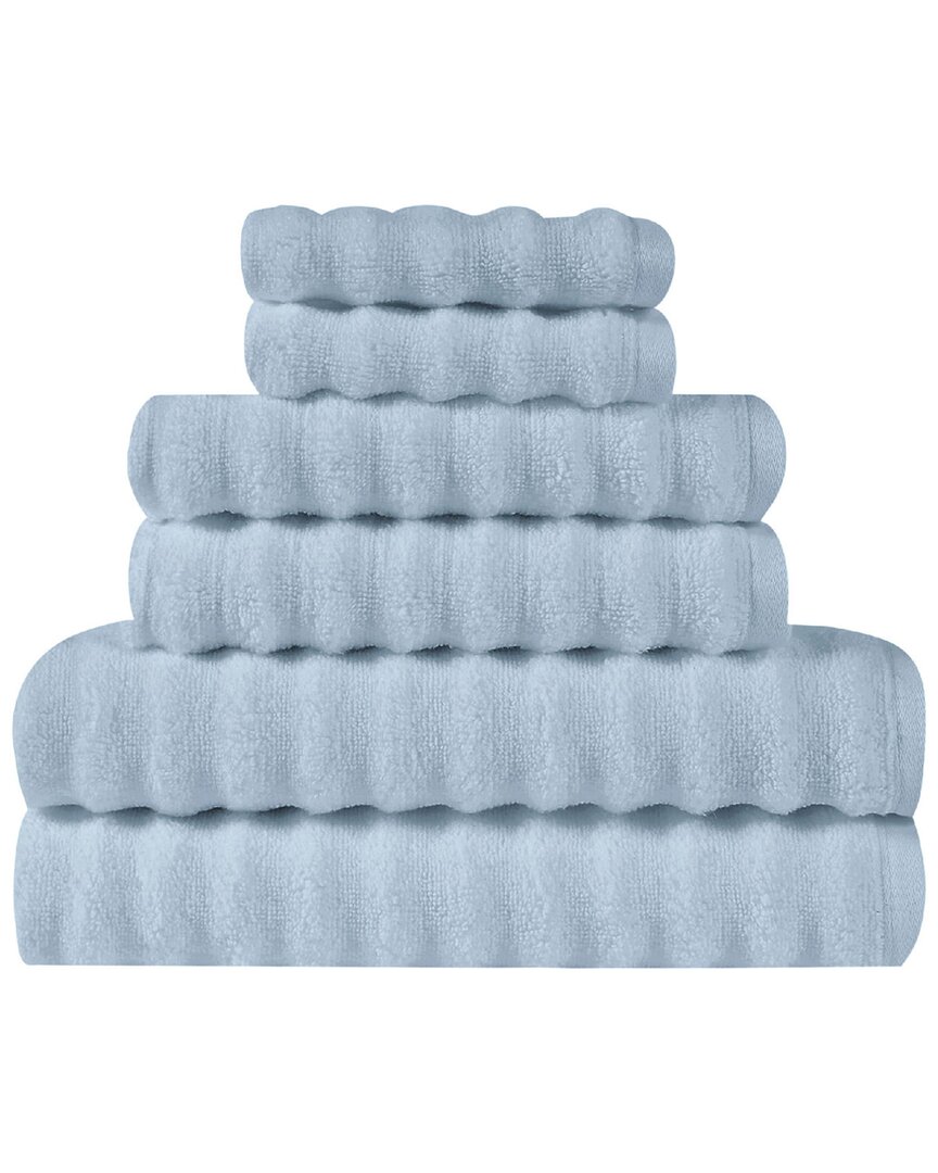 Truly Soft Zero Twist 6pc Towel Set In Blue