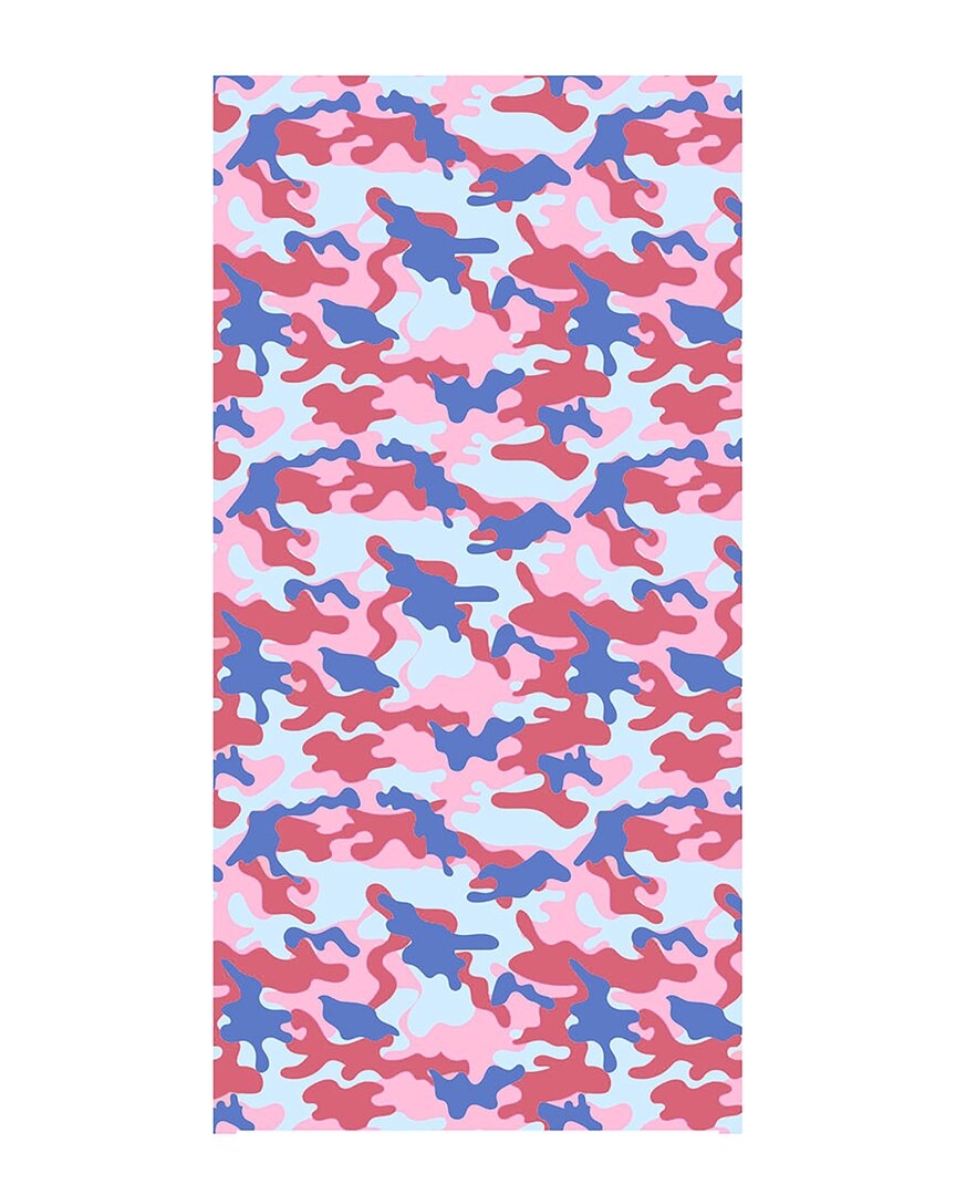 Dohler Set Of 2 Camouflage Beach Towels In Blue