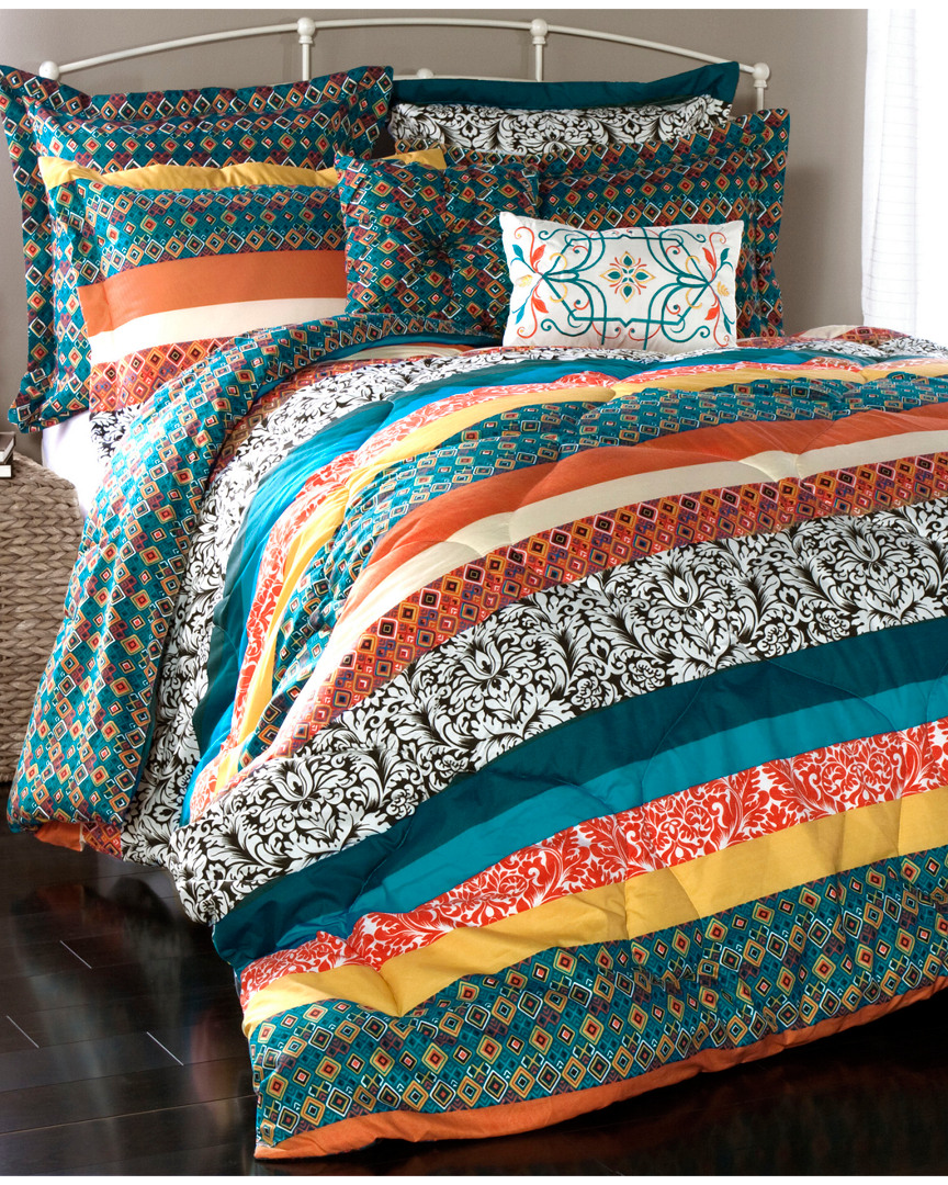 Lush Decor Boho Stripe Comforter Set