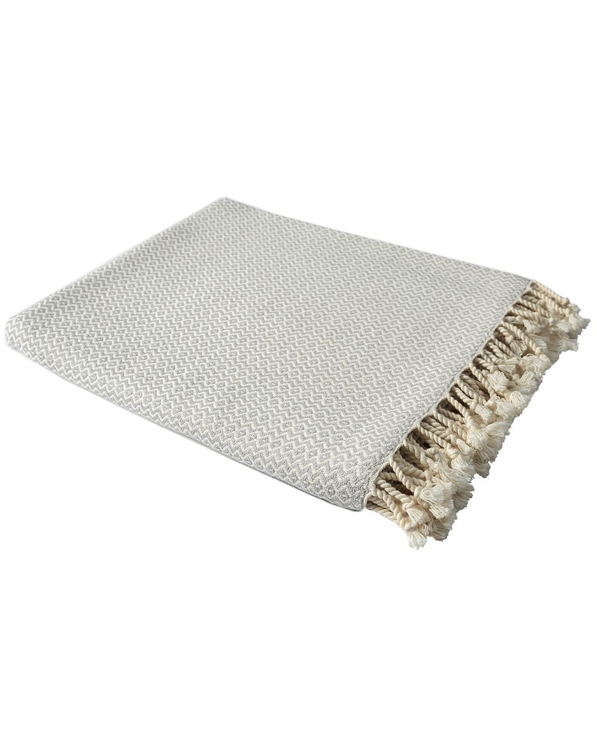 Lr Home Shena Diamond Throw Blanket In Grey