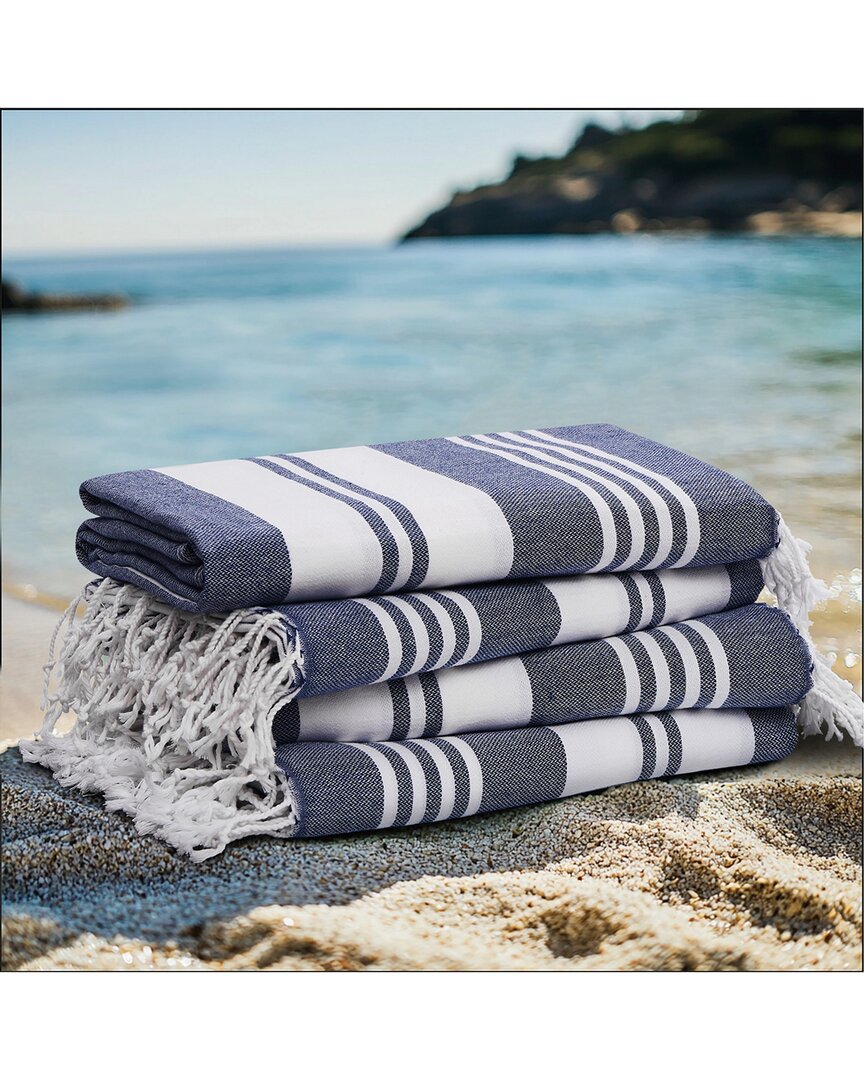 Oceanfront Resort Salty Stripe 4-pack Sand-free Beach Towels