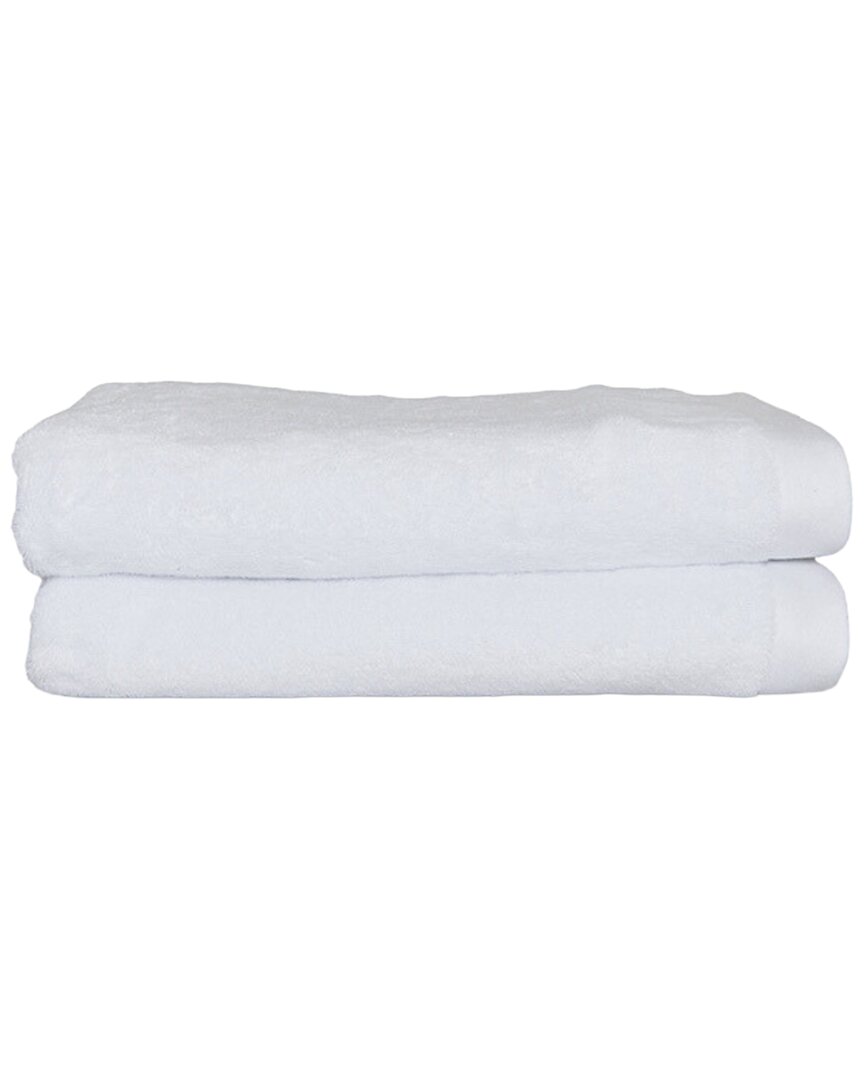 Rest And Reset Rest & Reset Oasis Towels 2pc Towel Set In White