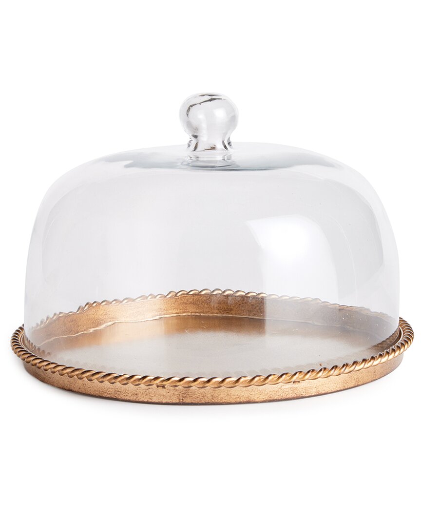 Napa Home & Garden Braiden Tray With Cloche Large In Gold