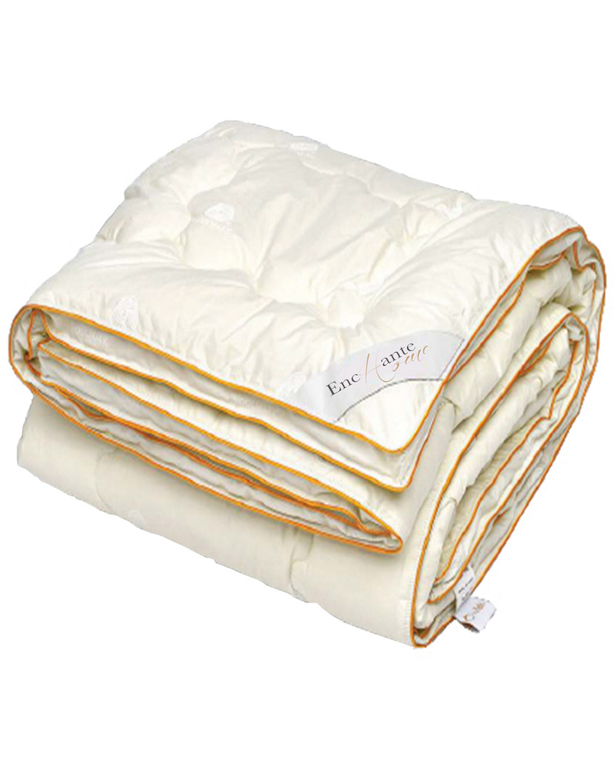 ENCHANTE HOME LUXURY RENEWABLE NATURAL WOOL COMFORTER