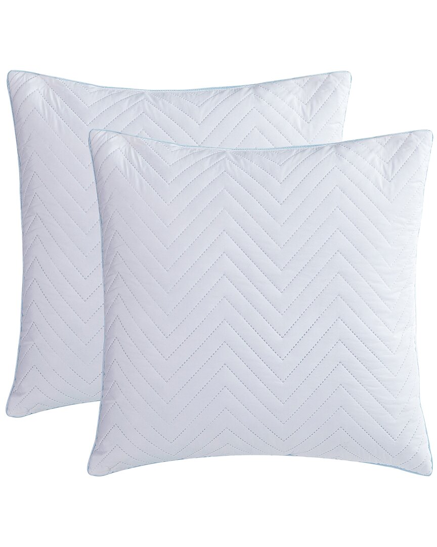 Unikome Set Of 2 Decorative Throw Pillows In White