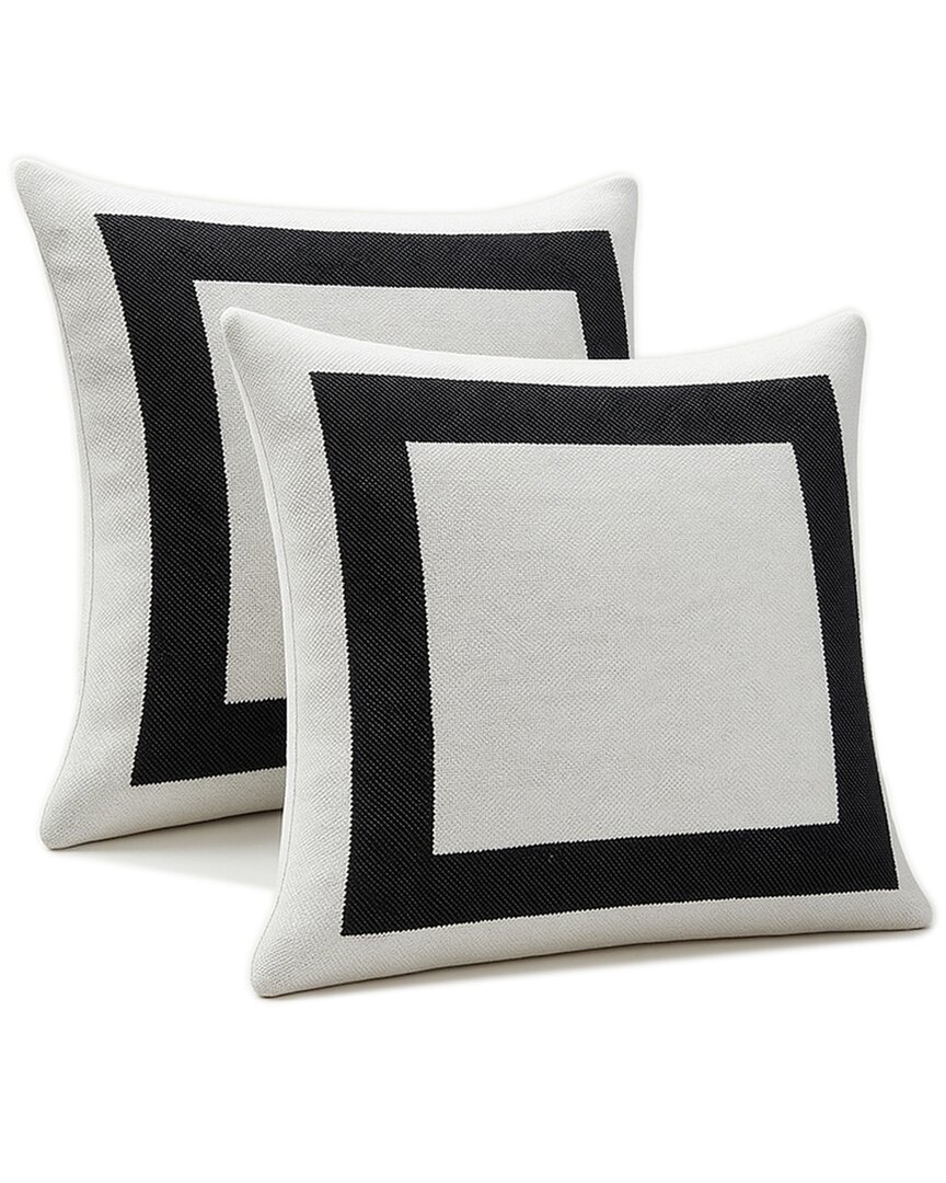 Depera Home Brooks Brothers Tuxedo Decorative Pillow In White