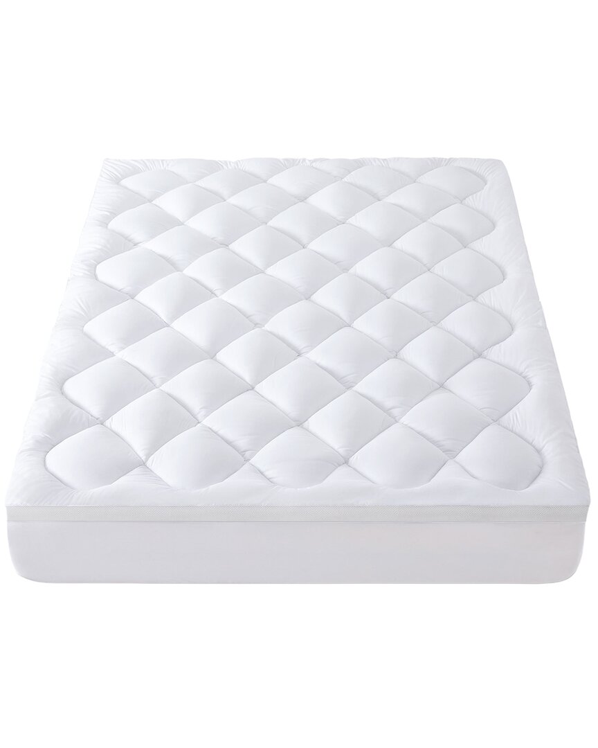 Unikome Soft Fitted Quilted Foam Mattress Pad With Elastic Deep Pocket